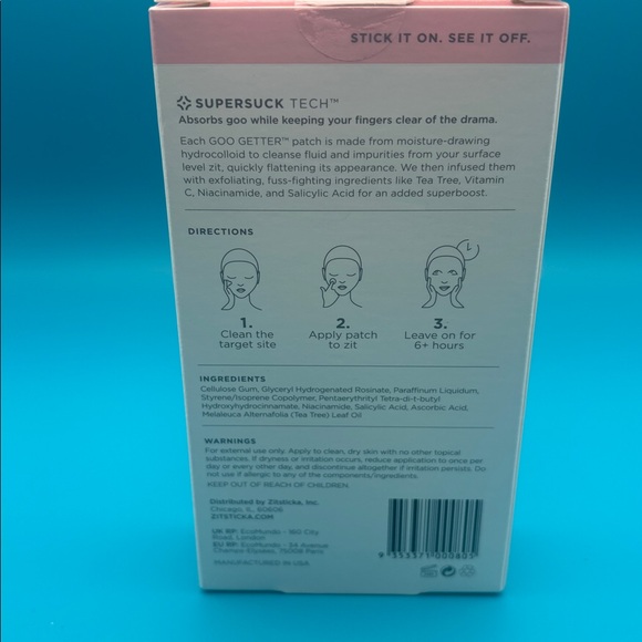 Zitsticka Goo Getter Clarifying Blemish Patches New In Box - Picture 5 of 8